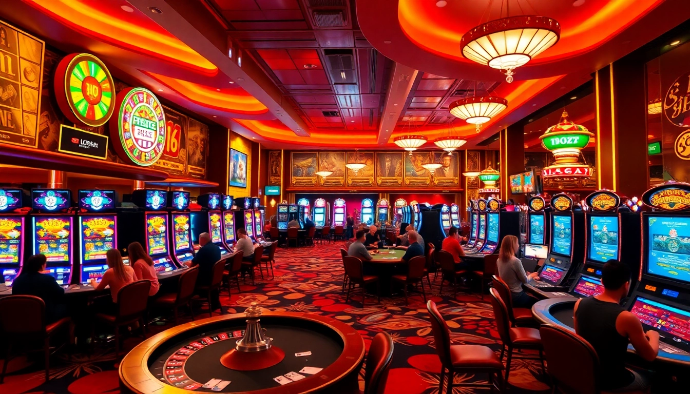 Experience exhilarating games at lc88 com, featuring vibrant slot machines, poker tables, and thrilling casino action.
