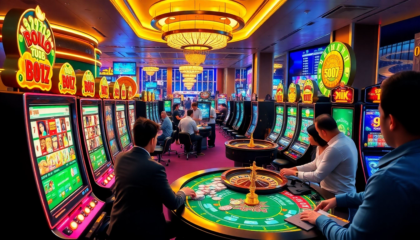 Experience thrilling moments at new88 chính thức online casino with vibrant gaming tables and exciting slot machines.
